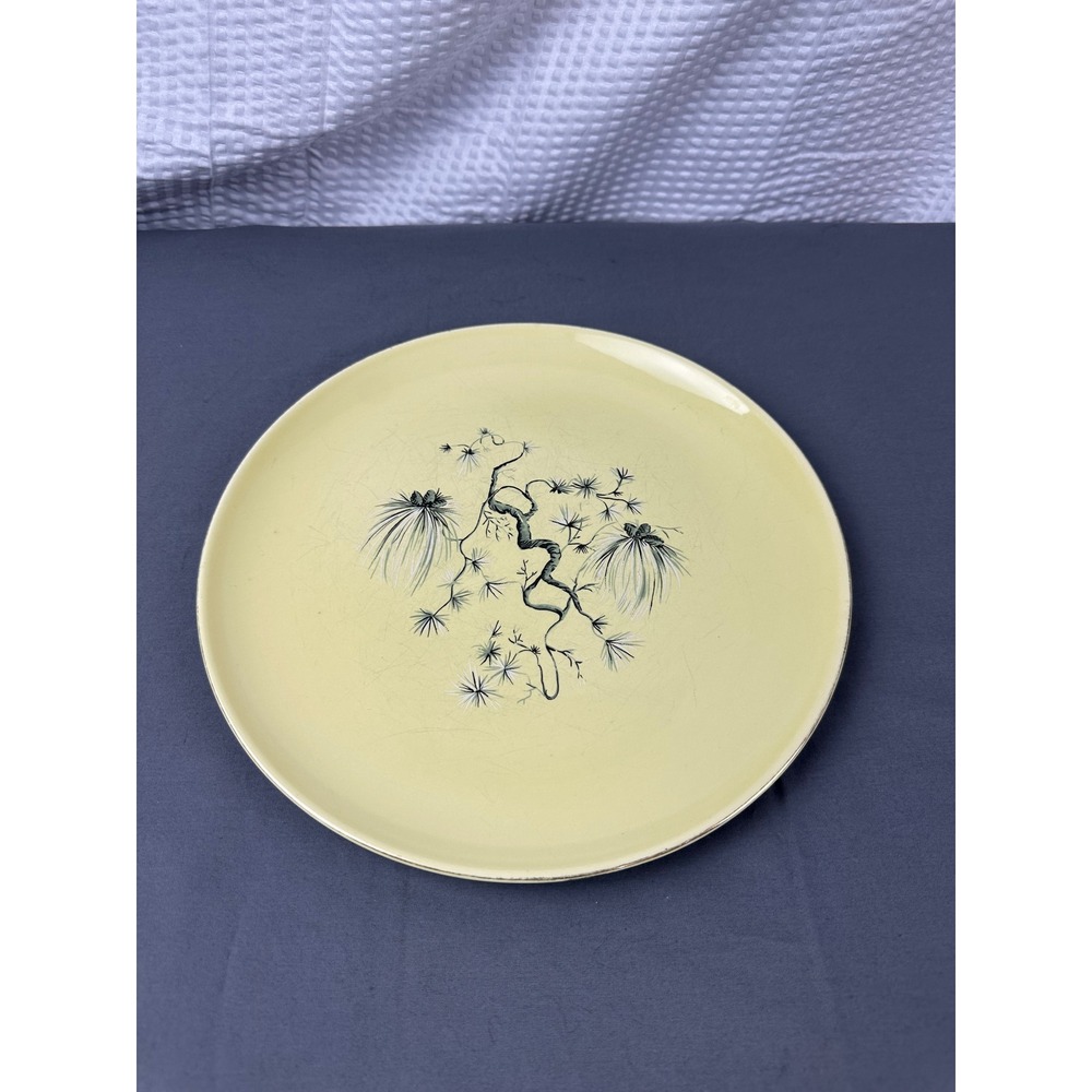 Taylor & Smith "Dwarf Pine Yellow" dinner plate 10in